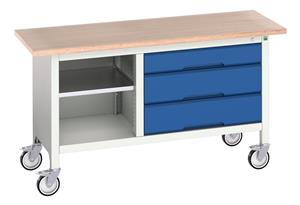 Verso 1500x600 Mobile Storage Bench M13 Verso Mobile Work Benches for assembly and production 34/16923213.11 Verso 1500x600 Mobile Storage Bench M13.jpg